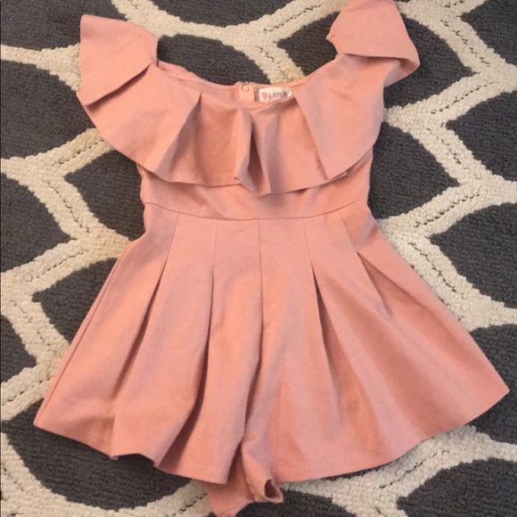 FigLeaf Boutique Dresses & Skirts - Pink off shoulder romper